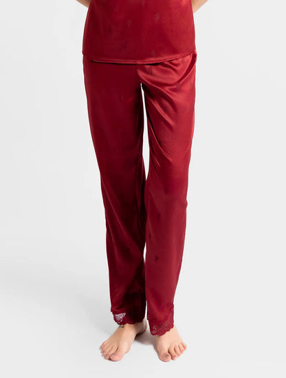 Marie France Heartfelt Pant_Burgundy Women Heartfelt Pant SKU: PYHEARTFELTPANT_Burgundy Image 03