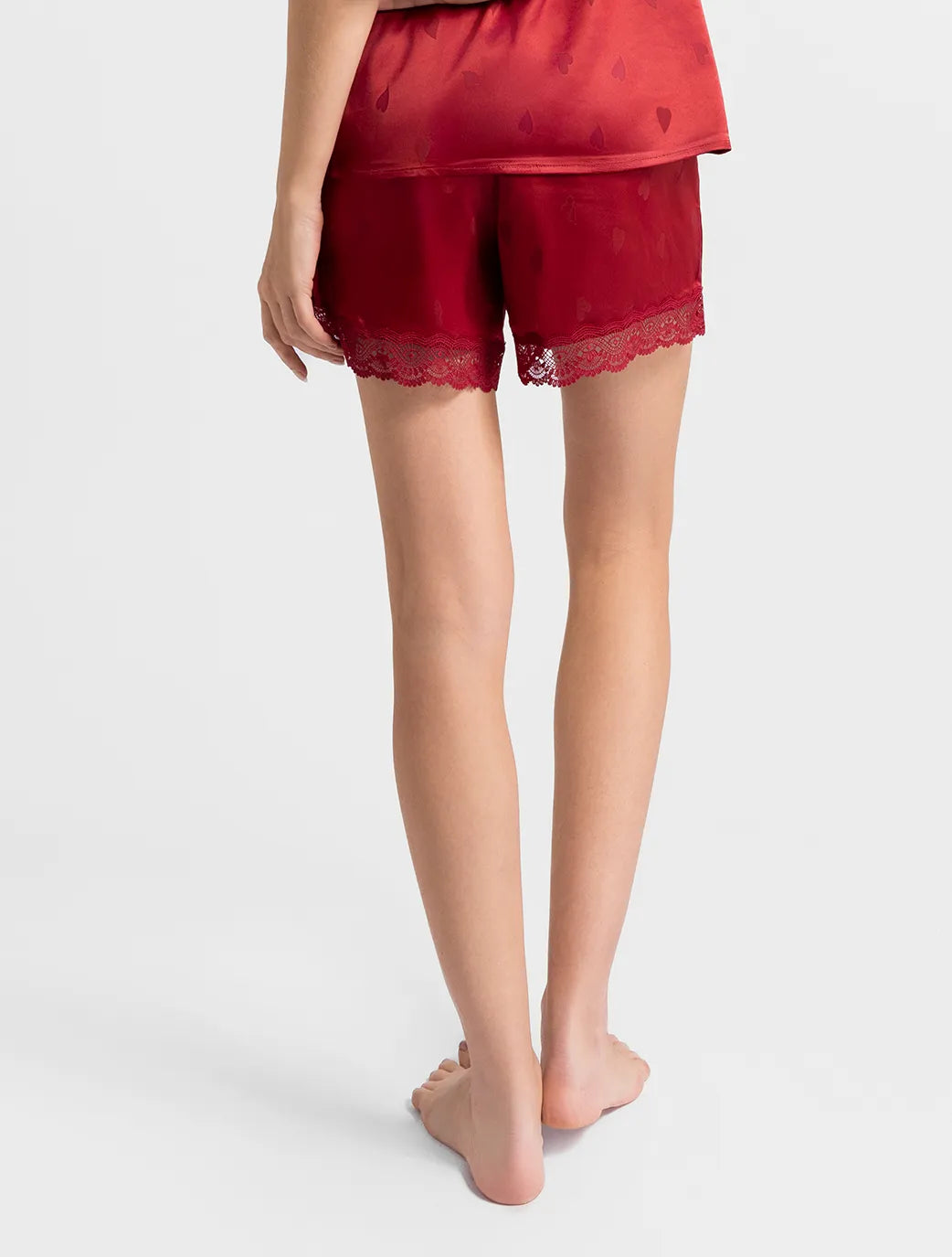 Marie France Heartfelt Short_Burgundy Women Heartfelt Short SKU: PYHEARTFELTSHORT_Burgundy Image 04