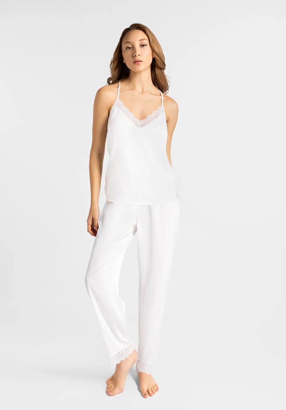 Marie France Kadely Pant_White Women Kadely Pant SKU: PYKADELYPANT_White Image 01