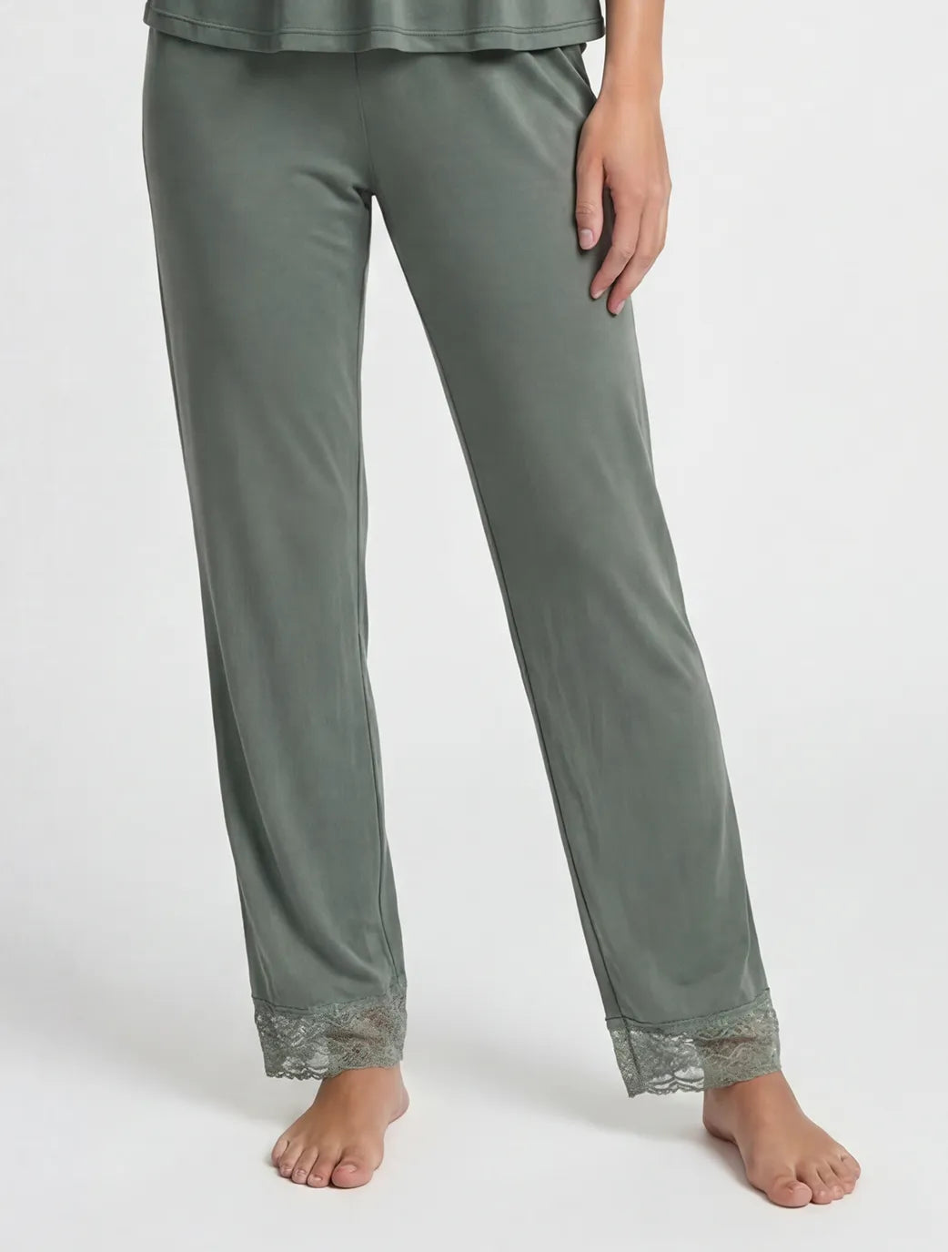 Marie France Green Women Kaitlyn Pant SKU: PYKAITLYNPANT_Green Image 03