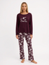 Marie France Burgundy Women Kaylyn Pant SKU: PYKAYLYNPANT_BURGUNDY Image 01