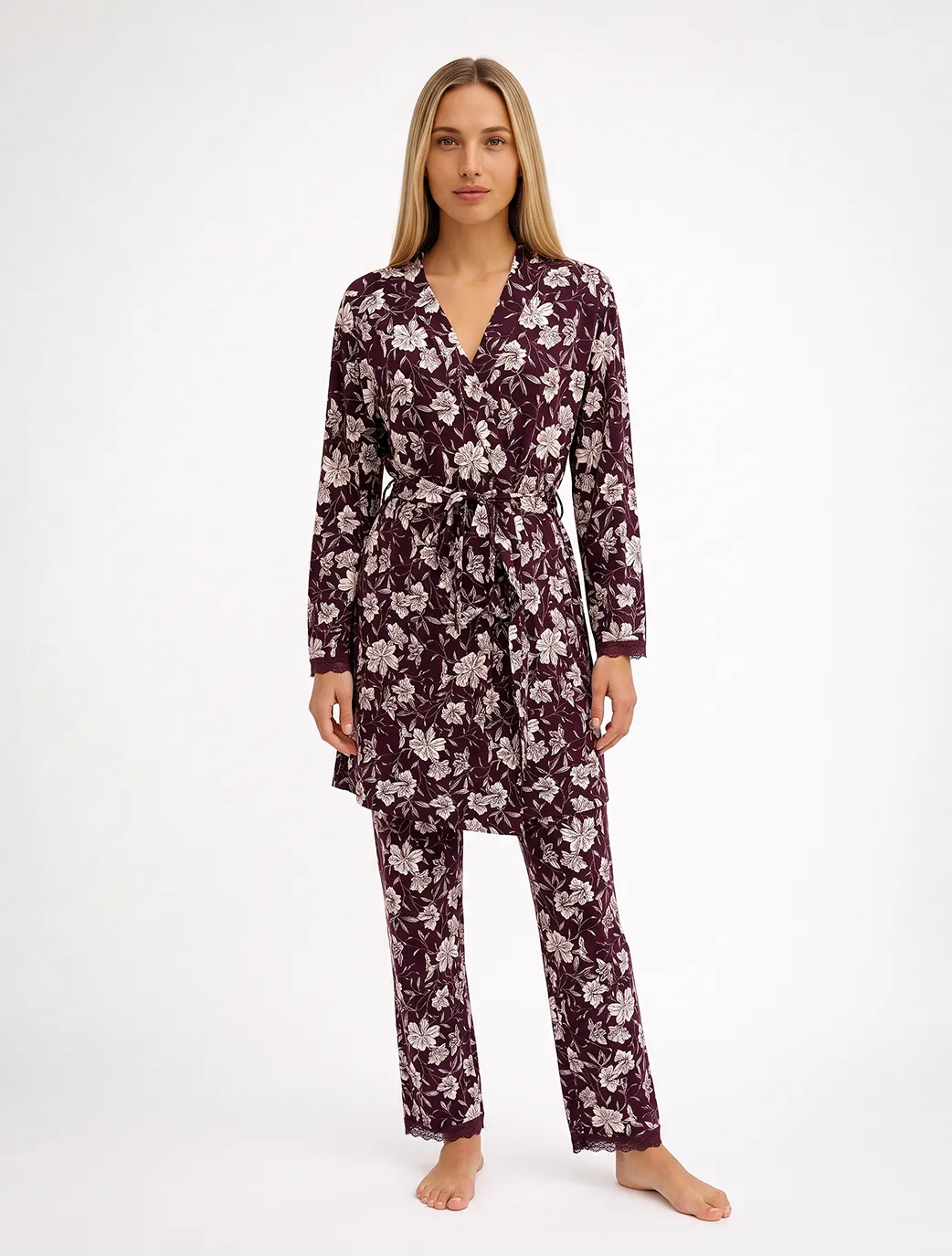 Marie France Multicolor Women Kayty Robe SKU: PYKAYTYROBE_MULTICOLOR Image 03