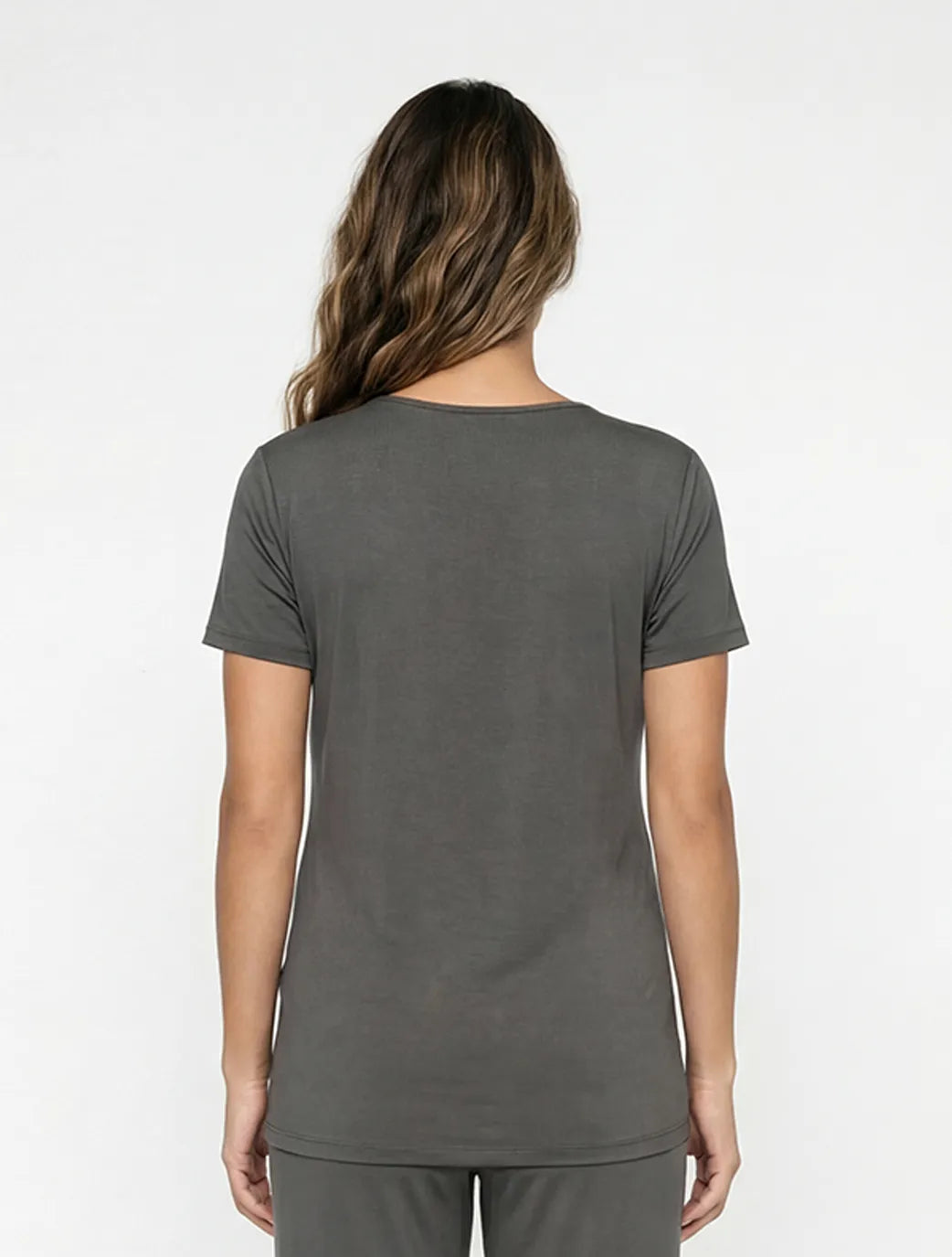 Marie France Grey Women Latina T-Shirt SKU: PYLATINATSHIRT_Grey Image 02