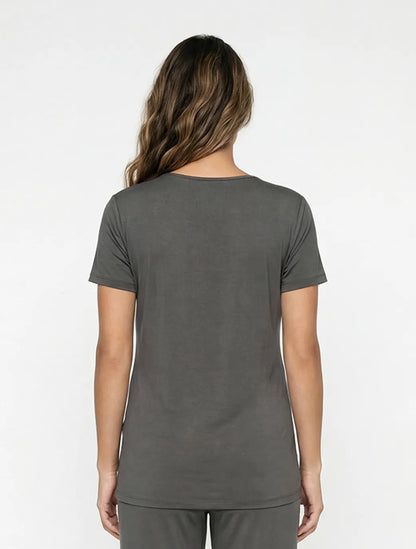 Marie France Grey Women Latina T-Shirt SKU: PYLATINATSHIRT_Grey Image 02