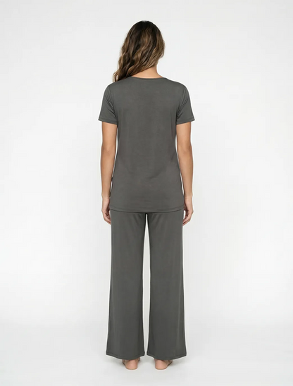 Marie France Grey Women Latina T-Shirt SKU: PYLATINATSHIRT_Grey Image 04