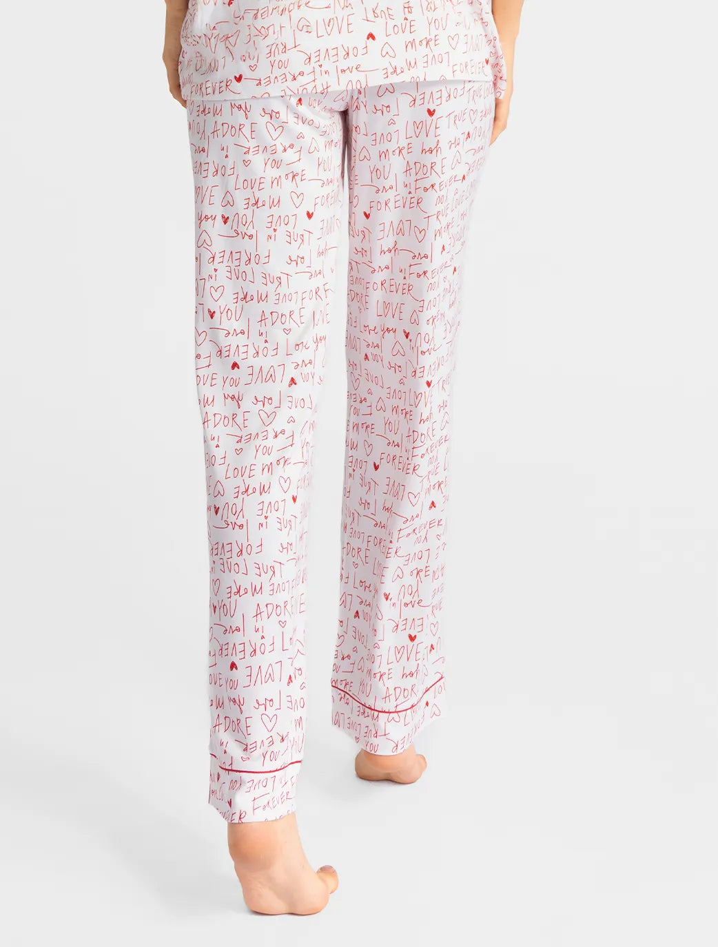 Marie France Multicolor Women Leemo Love Heart Print Nightwear Set SKU: PYLEEMOSETOFFER_Multicolor Image 06