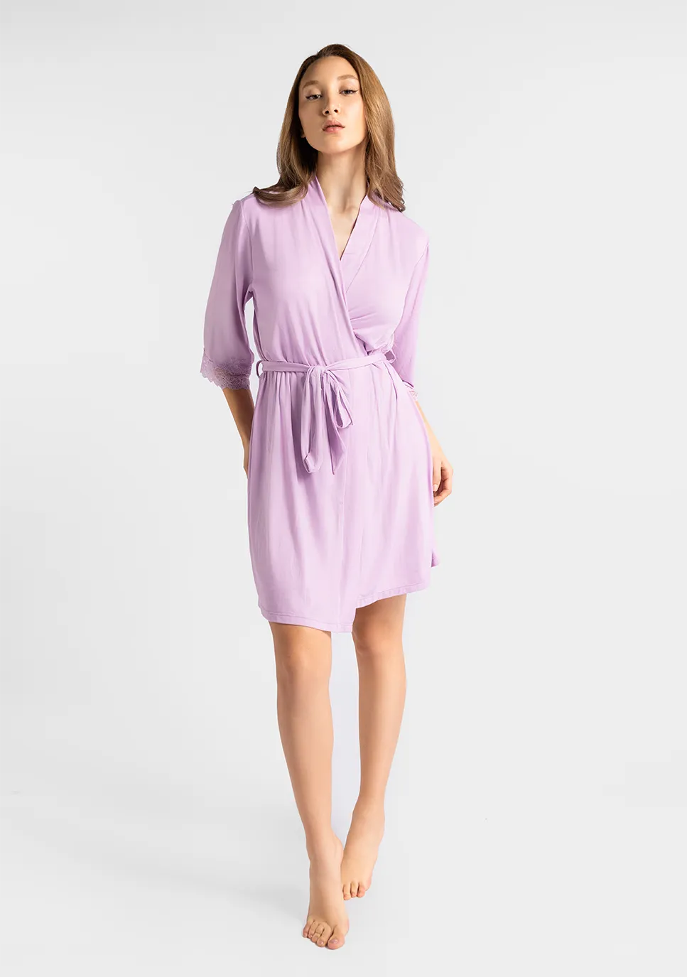 Marie France Lilyano Robe_Pink Women Lilyano Robe SKU: PYLILYANOROBE_Pink Image 03