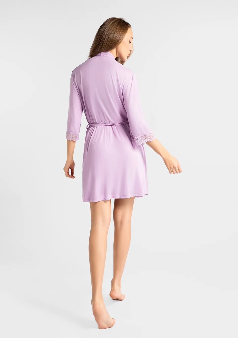 Marie France Lilyano Robe_Pink Women Lilyano Robe SKU: PYLILYANOROBE_Pink Image 04