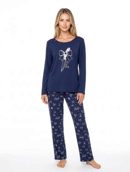 Marie France Navy Women Lorena Top SKU: PYLORENATOP_NAVY Image 03