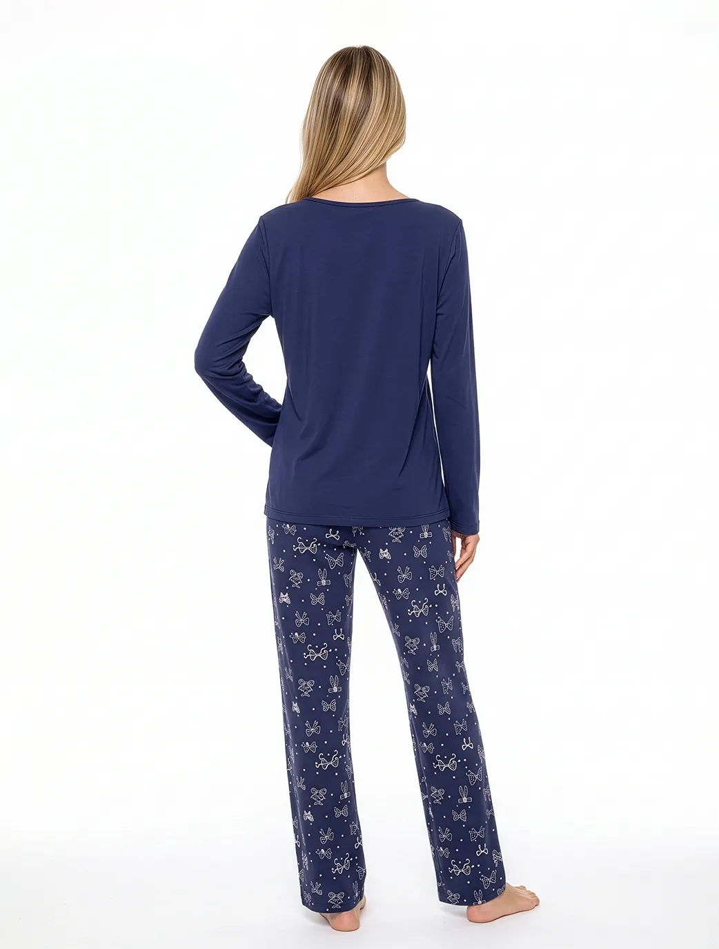 Marie France Navy Women Lorena Top SKU: PYLORENATOP_NAVY Image 04