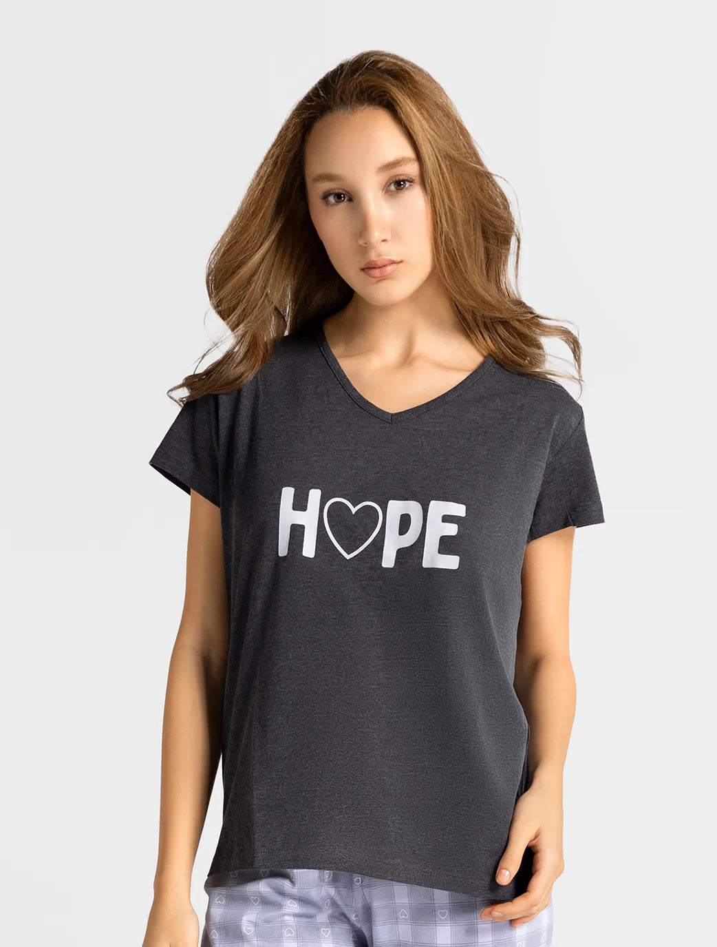 Marie France Lovra T-Shirt_Dark Grey Women Lovra T-Shirt SKU: PYLOVRAT-SHIRT_Dark Grey Image 01