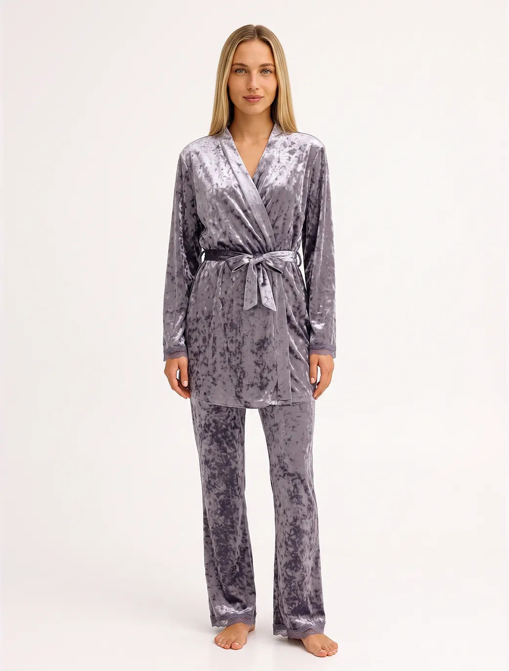 Marie France Lilac Women Lunelle Robe SKU: PYLUNELLEROBE_LILAC Image 03