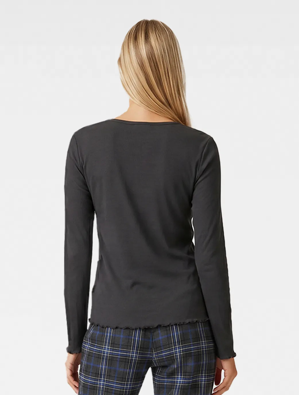 Marie France Dark Grey Women Lyric Top SKU: PYLYRICTOP_DARK GREY Image 02