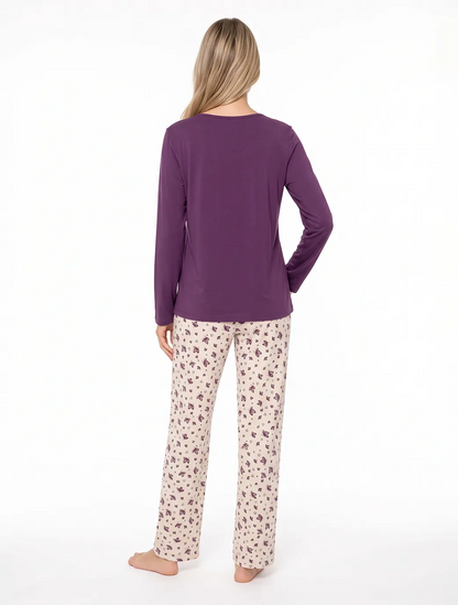 Marie France Purple Women Madora Top SKU: PYMADORATOP_PURPLE Image 04