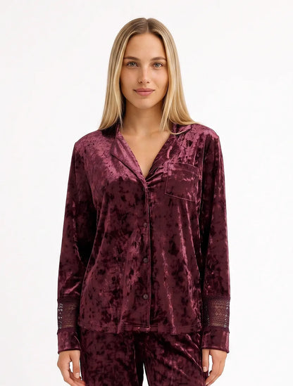 Marie France Bordeau Women Marenel Chemise SKU: PYMARENELCHEMISE_Bordeau Image 01