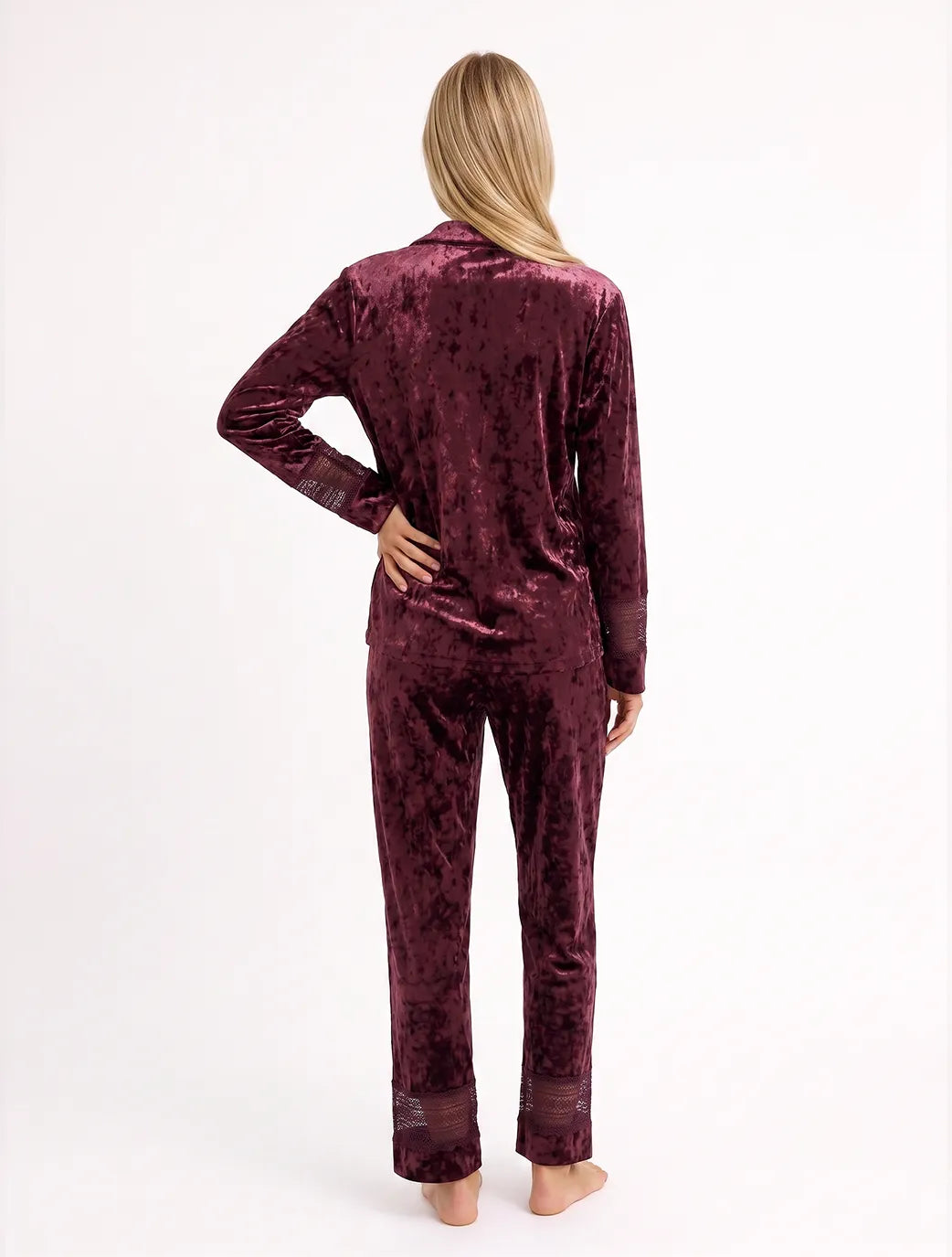 Marie France Bordeau Women Marenel Pant SKU: PYMARENELPANT_Bordeau Image 02