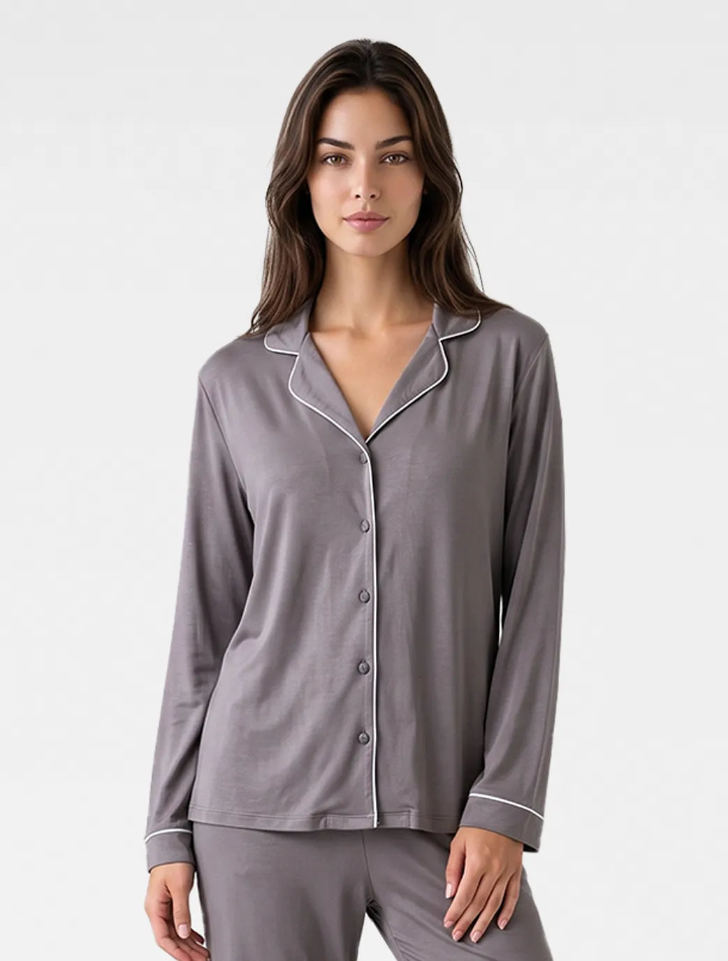 Marie France Grey Women Maysa Chemise SKU: PYMAYSACHEMISE_GREY Image 01