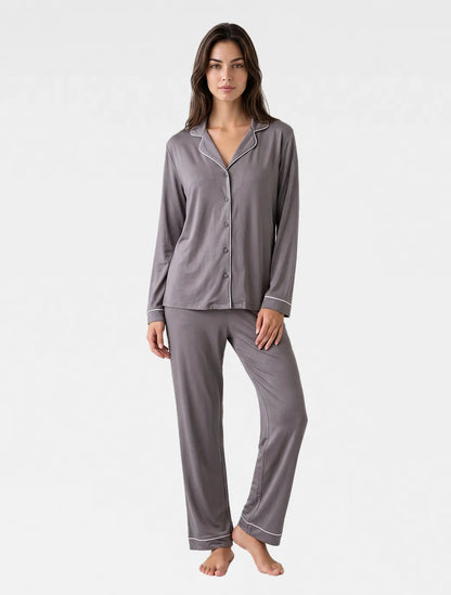 Marie France Grey Women Maysa Chemise SKU: PYMAYSACHEMISE_GREY Image 03