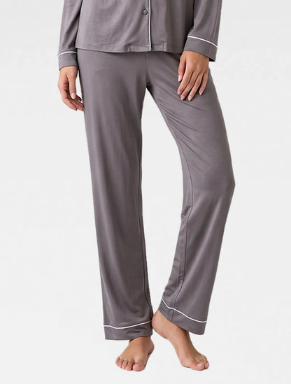 Marie France Grey Women Maysa Pant SKU: PYMAYSAPANT_GREY Image 03