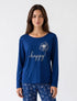 Marie France Navy Women Melora Top SKU: PYMELORATOP_NAVY Image 01
