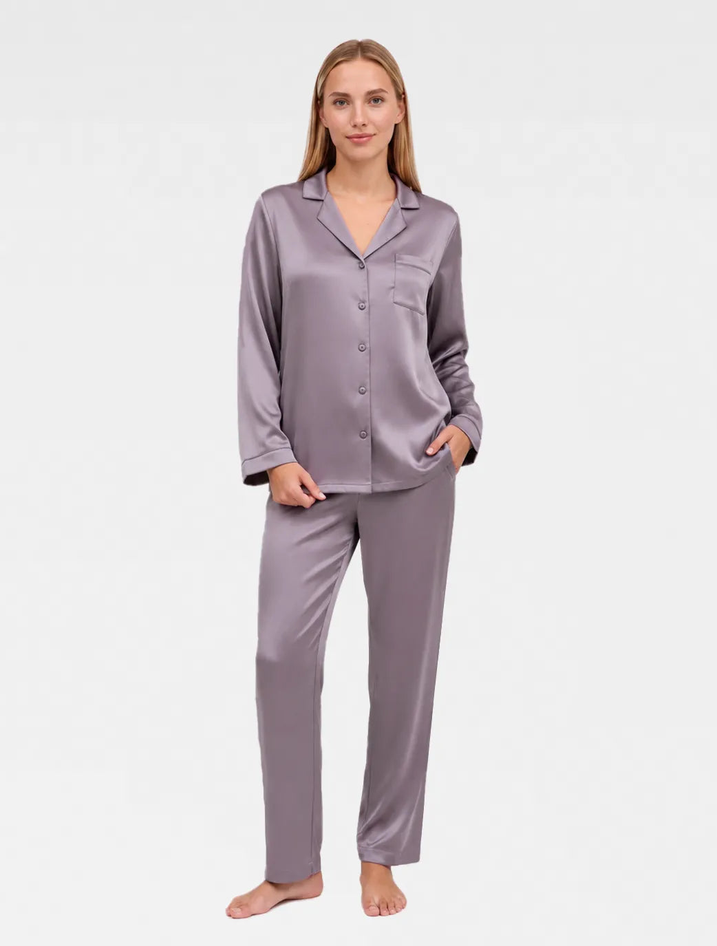 Marie France Purple Women Melorin Chemise SKU: PYMELORINCHEMISE_Purple Image 03