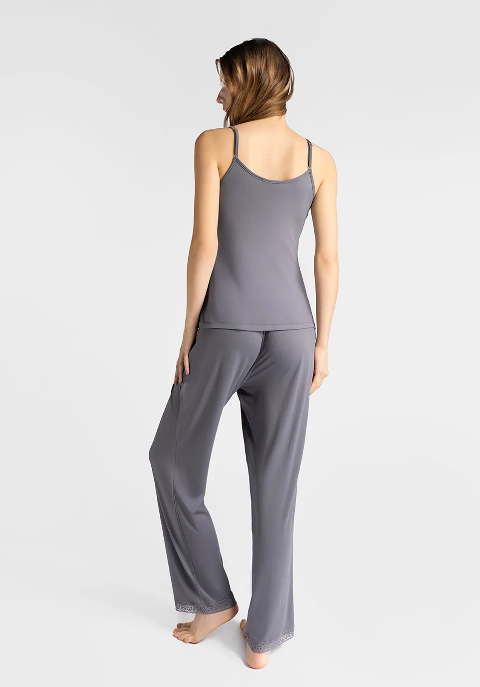 Marie France Melory Pant_Grey Women Melory Pant SKU: PYMELORYPANT_Grey Image 02