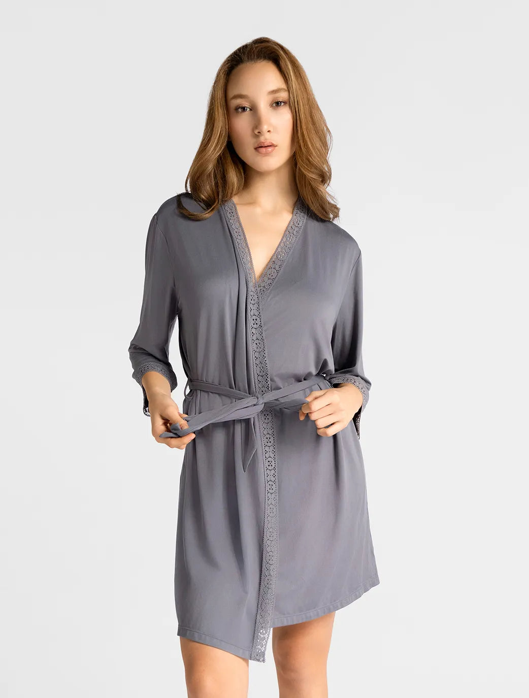 Marie France Melory Robe_Grey Women Melory Robe SKU: PYMELORYROBE_Grey Image 01