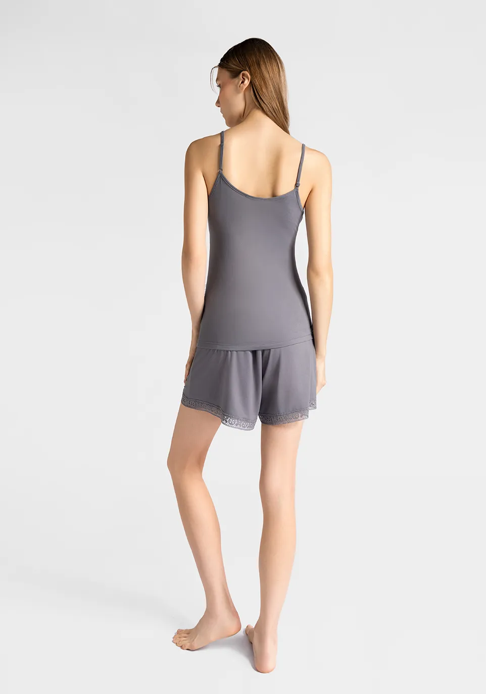 Marie France Melory Short_Grey Women Melory Short SKU: PYMELORYSHORT_Grey Image 02