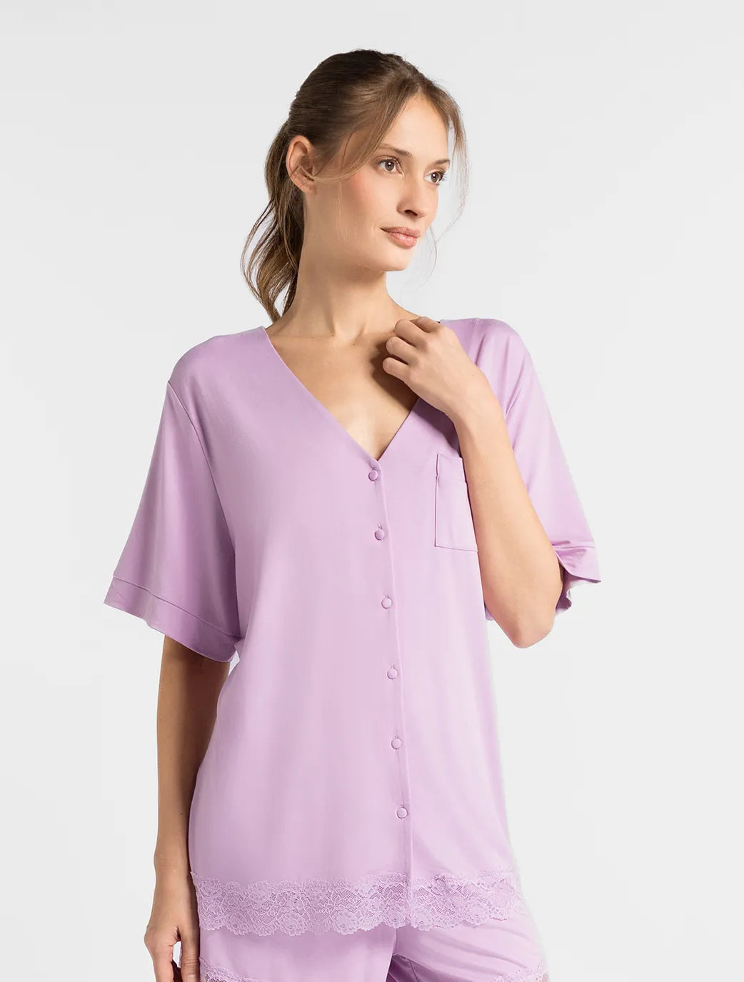 Marie France Milyana Chemise_Pink Women Milyana Chemise SKU: PYMILYANACHEMISE_Pink Image 01