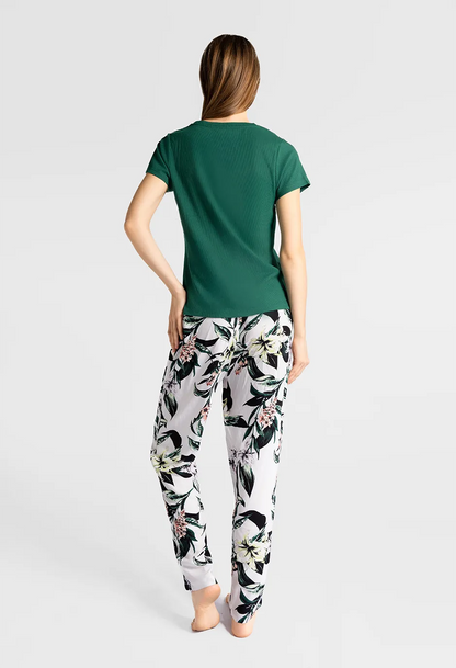 Marie France Mireva T-Shirt Ribbed_Green Women Mireva T-Shirt Ribbed SKU: PYMIREVAT-SHIRTRIBBE_Green Image 04