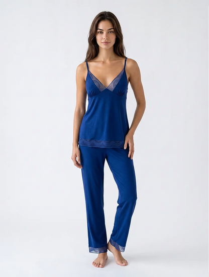 Marie France Navy Women Myra Pant SKU: PYMYRAPANT_NAVY Image 01