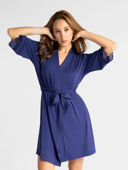 Marie France Nairo Robe_Navy Women Nairo Robe SKU: PYNAIROROBE_Navy Image 01