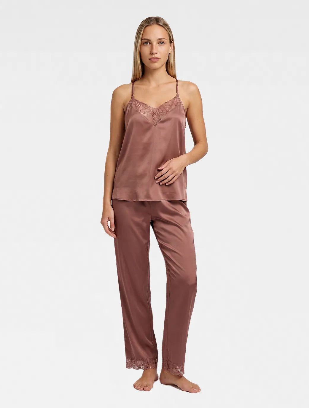 Marie France Blush Women Nalara Pant SKU: PYNALARAPANT_Blush Image 01