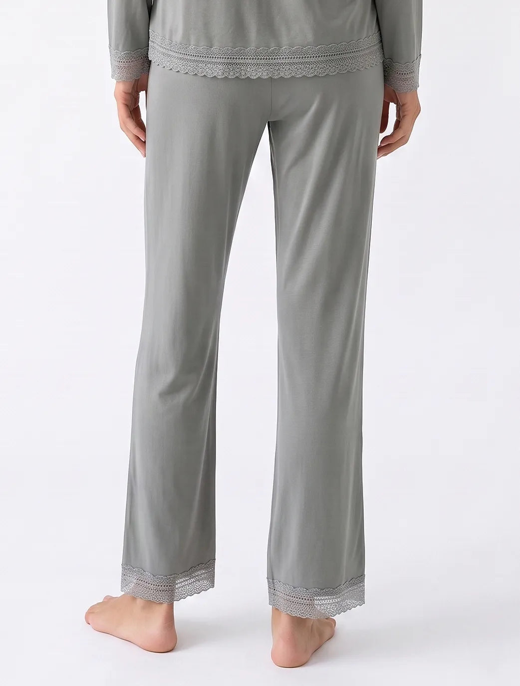 Marie France Grey Women Navina Pant SKU: PYNAVINAPANT_GREY Image 04