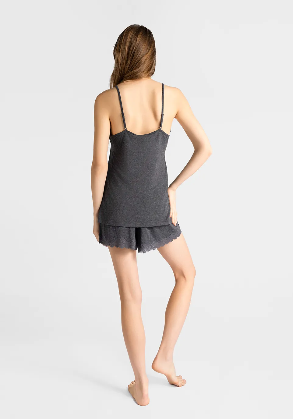 Marie France Navo Short_Grey Women Navo Short SKU: PYNAVOSHORT_Grey Image 02