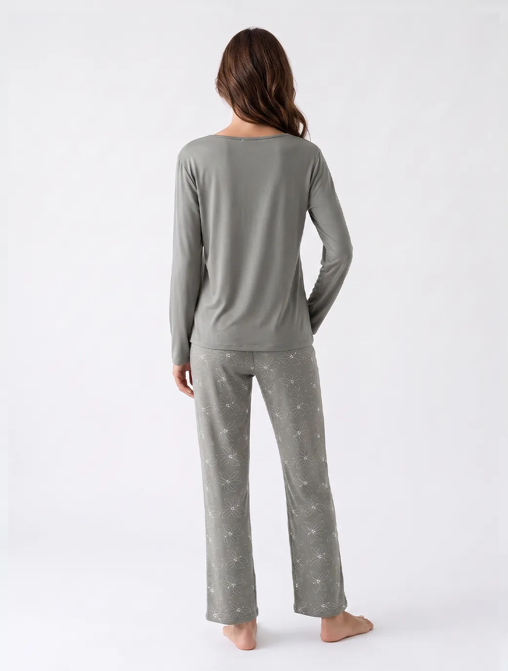 Marie France Grey Women Nerina Top SKU: PYNERINATOP_Grey Image 04