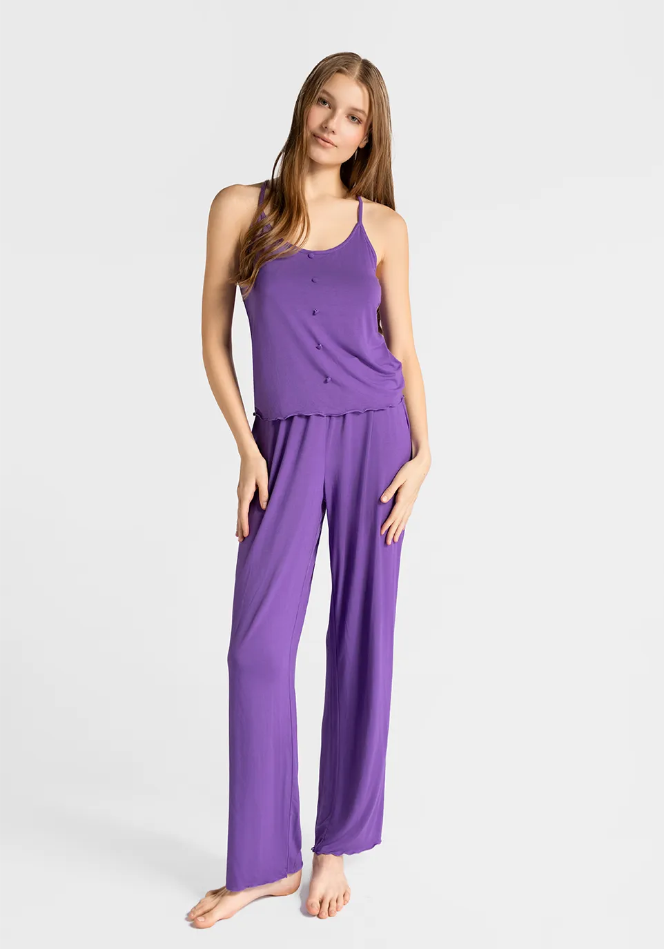 Marie France Nino Pant_Purple Women Nino Pant SKU: PYNINOPANT_Purple Image 01