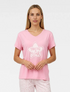 Marie France Pink Women Nura T-Shirt SKU: PYNURATSHIRT_PINK Image 01