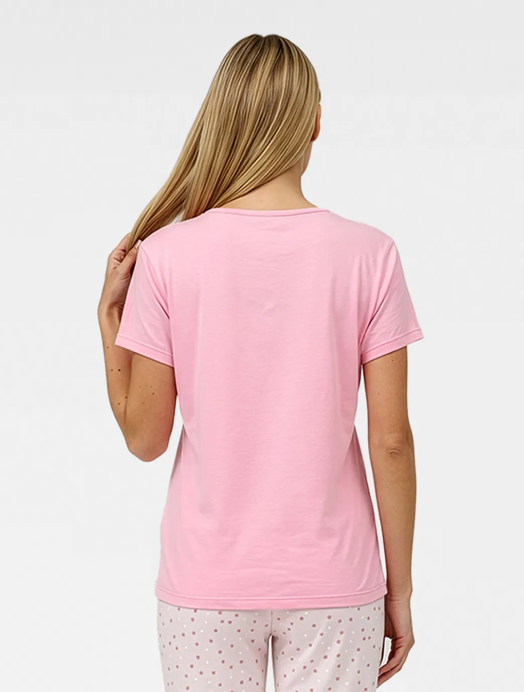 Marie France Pink Women Nura T-Shirt SKU: PYNURATSHIRT_PINK Image 02