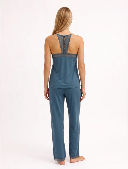 Marie France Blue Green Women Palora Pant SKU: PYPALORAPANT_BLUE GREEN Image 02