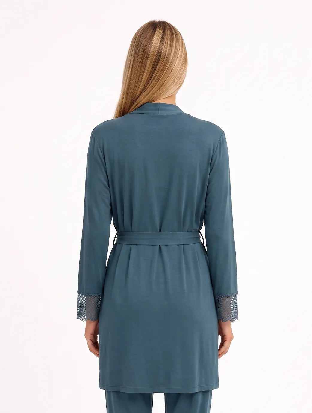 Marie France Blue Green Women Palora Robe SKU: PYPALORAROBE_BLUE GREEN Image 02