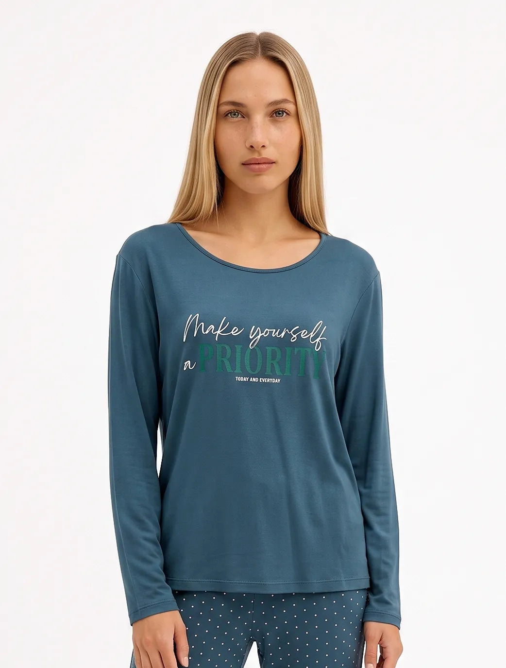 Marie France Blue Green Women Pavelle Top SKU: PYPAVELLETOP_BLUE GREEN Image 01