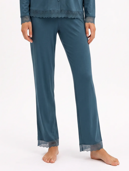 Marie France Blue Green Women Penira Pant SKU: PYPENIRAPANT_BLUE GREEN Image 03