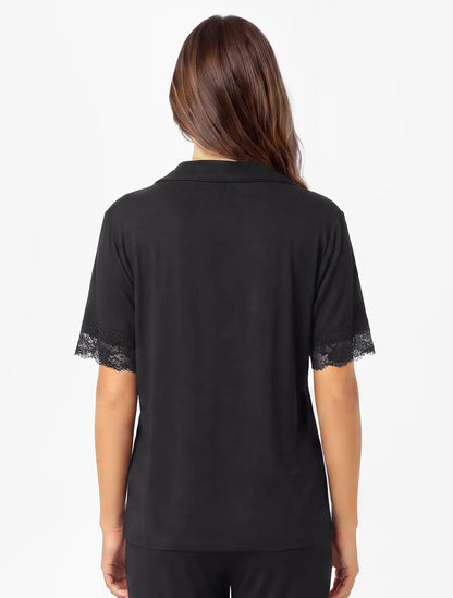 Marie France Black Women Sayla Chemise SKU: PYSAYLACHEMISE_BLACK Image 02