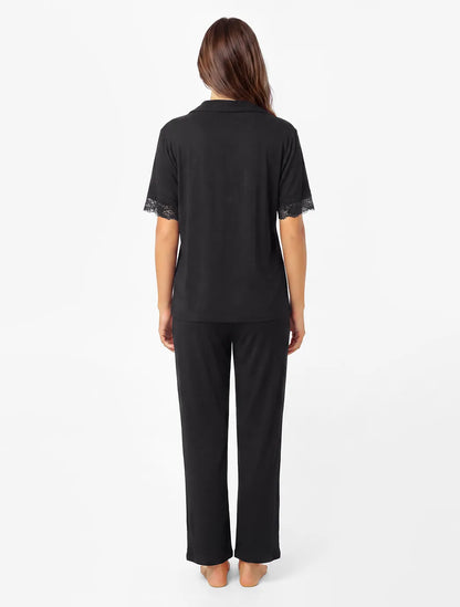 Marie France Black Women Sayla Chemise SKU: PYSAYLACHEMISE_BLACK Image 04