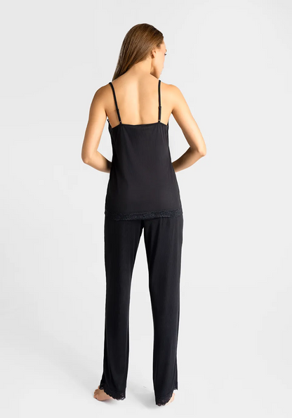 Marie France Black Women Sera Pant SKU: PYSERAPANT_Black Image 02