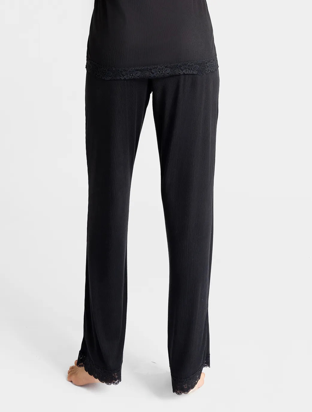 Marie France Black Women Sera Pant SKU: PYSERAPANT_Black Image 04