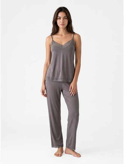 Marie France Grey Women Silvra Pant SKU: PYSILVRAPANT_GREY Image 01