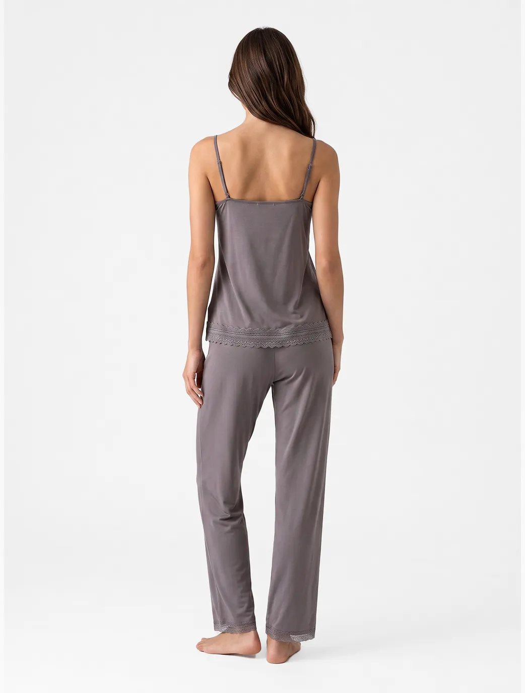 Marie France Grey Women Silvra Pant SKU: PYSILVRAPANT_GREY Image 02