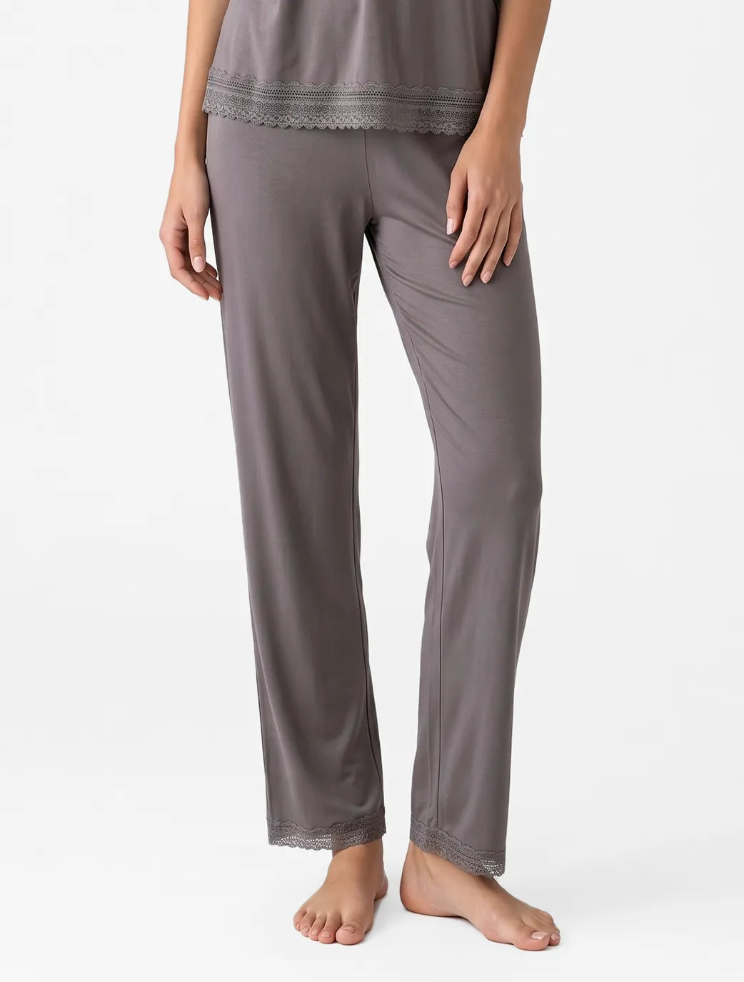 Marie France Grey Women Silvra Pant SKU: PYSILVRAPANT_GREY Image 03